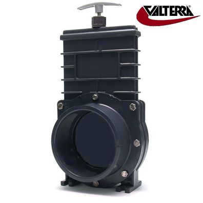 Valterra Zugschieber 110mm mit V2A Spindel und Schrauben. Kunstoffplatte