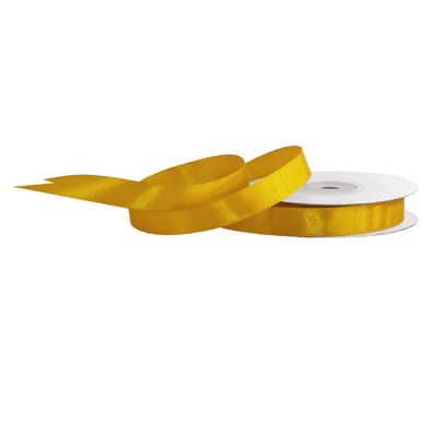 Satinband 12mm x 25m Rolle Gold