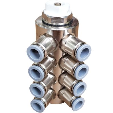 Fußbodenheizung Wasser 8mm Doppelrohr Verteiler 8-fach Jollytherm Aquaheat
