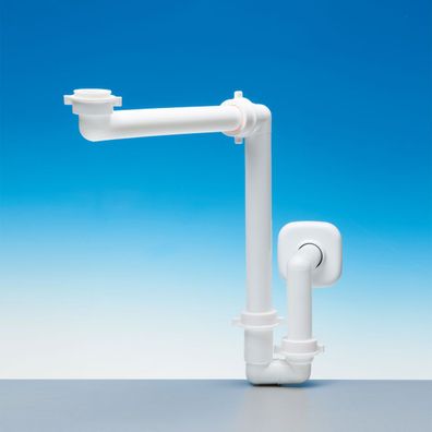 Raumspar Siphon Sifon Geruchsverschluss Waschbecken Bad Becken Waschtisch Möbel