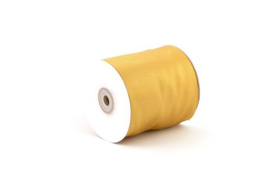 Satinband 75mm x 20m Rolle Gold