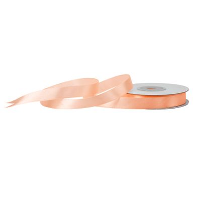 Satinband 12mm x 25m Rolle Apricot