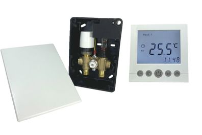 Fußbodenheizung Wasser Ventil RTL Thermostat Rücklauftemperatur E-Regelbox Digital UP