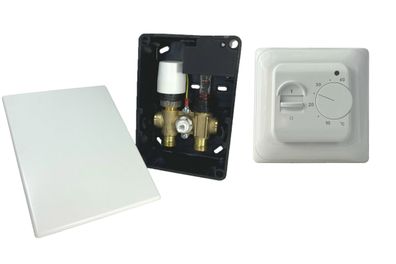 Fußbodenheizung Wasser Ventil RTL Thermostat Rücklauftemperatur E-Regelbox Standard