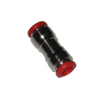 Fußbodenheizung Wasser 8mm Rohr Steck Verbinder Durchgang Metall Kupplung