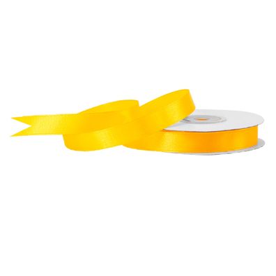 Satinband 12mm x 25m Rolle Gelb
