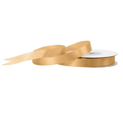 Satinband 12mm x 25m Rolle Hellgold