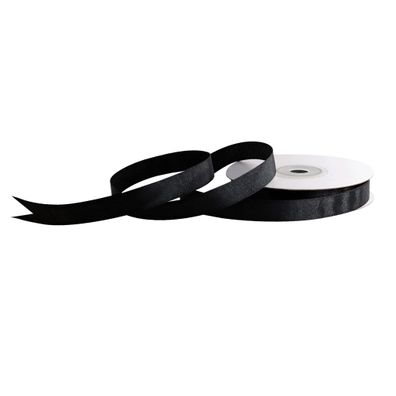Satinband 12mm x 25m Rolle Schwarz