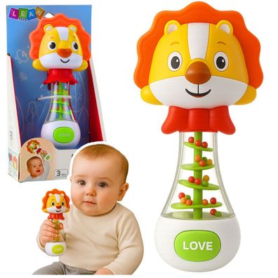 Rasselspielzeug für Babylöwen mit bunten Bällen