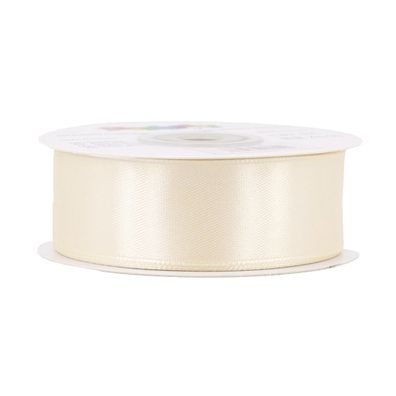 Satinband 25mm x 25m Rolle Champagner