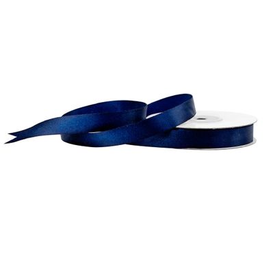 Satinband 12mm x 25m Rolle Dunkelblau