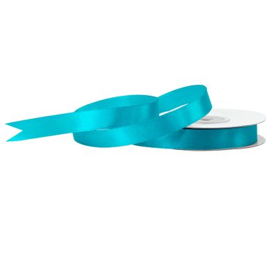 Satinband 12mm x 25m Rolle Türkis