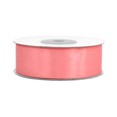 Satinband 25mm x 25m Rolle Koralle