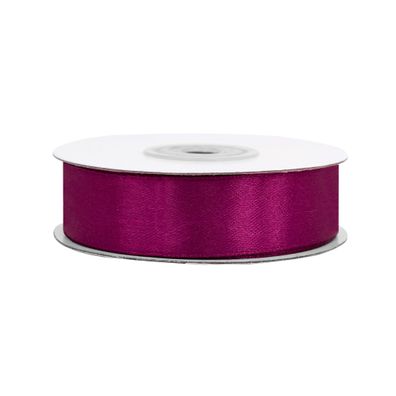 Satinband 18mm x 25m Rolle Weinrot / Bordeaux