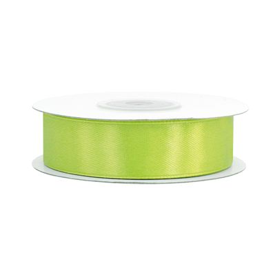 Satinband 18mm x 25m Rolle Hellgrün / Maigrün
