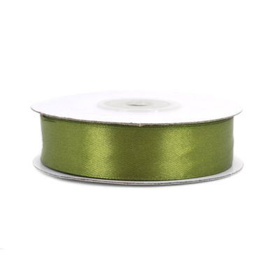 Satinband 18mm x 25m Rolle Olivgrün