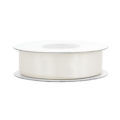Satinband 18mm x 25m Rolle Ivory / Elfenbein