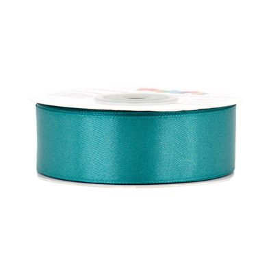 Satinband 25mm x 25m Rolle Petrol