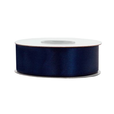 Satinband 25mm x 25m Rolle Dunkelblau