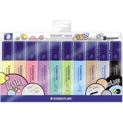 Staedtler Textmarker Textsurfer classic pastel 10er-Set retail