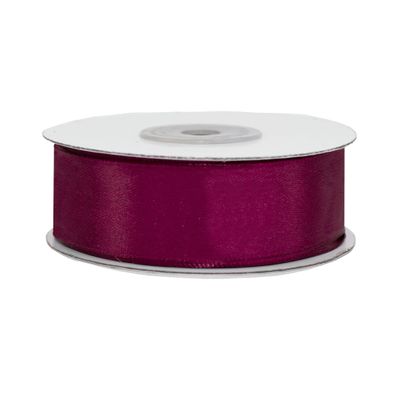 Satinband 25mm x 25m Rolle Weinrot / Bordeaux