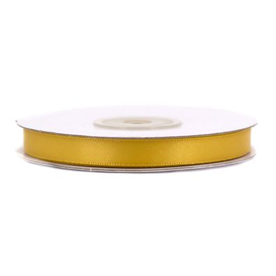 Doppelseitiges Satinband 6mm x 20m Rolle Gold