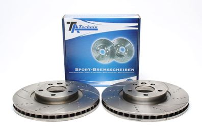 TA Technix SPORT Bremsscheiben SATZ Vorderachse Passend FÜR VW T5