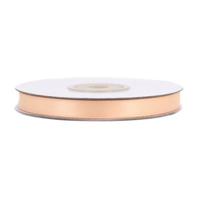 Doppelseitiges Satinband 6mm x 20m Rolle Apricot