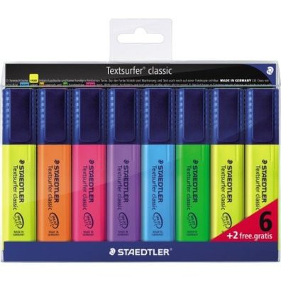 Staedtler Textmarker Textsurfer Promotion 6 + 2