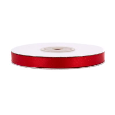 Doppelseitiges Satinband 6mm x 20m Rolle Rot