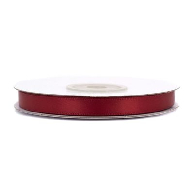 Doppelseitiges Satinband 6mm x 20m Rolle Bordeaux