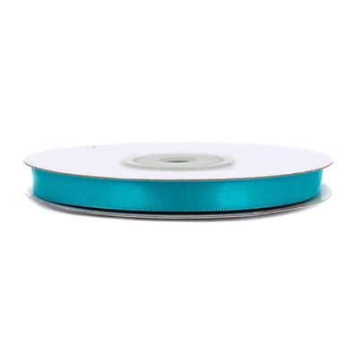 Doppelseitiges Satinband 6mm x 20m Rolle Türkis