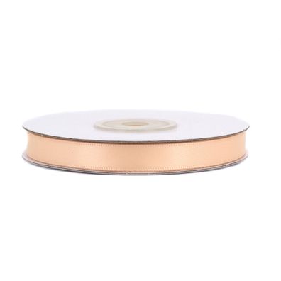 Doppelseitiges Satinband 10mm x 20m Rolle Apricot