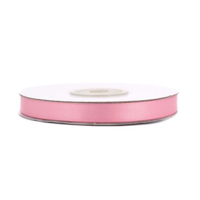 Doppelseitiges Satinband 10mm x 20m Rolle Rosa