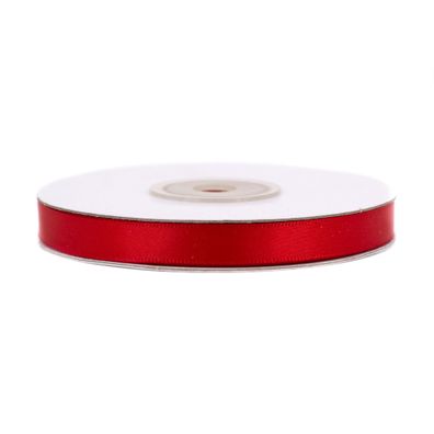Doppelseitiges Satinband 10mm x 20m Rolle Rot