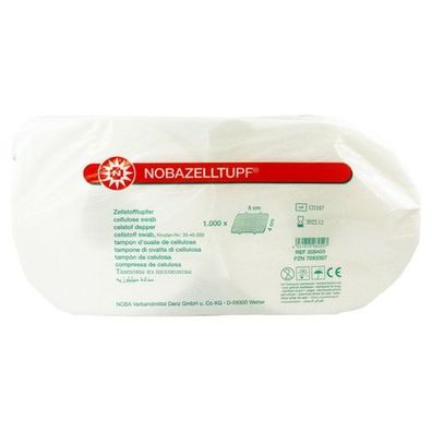 NOBA Zellstofftupfer unsteril 4 x 5 cm 2 Rollen à 500 Tupfer