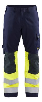 Blakläder Multinorm Bundhose 1478 1514 in marineblau/gelb
