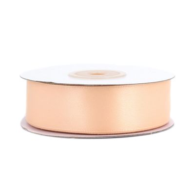 Doppelseitiges Satinband 25mm x 20m Rolle Apricot