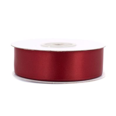 Doppelseitiges Satinband 25mm x 20m Rolle Bordeaux