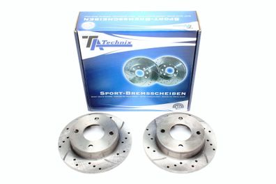 TA Technix SPORT Bremsscheiben SATZ VA FÜR NISSAN SUNNY II SUNNY II SUNNY II