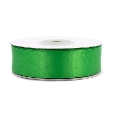 Doppelseitiges Satinband 25mm x 20m Rolle Grün