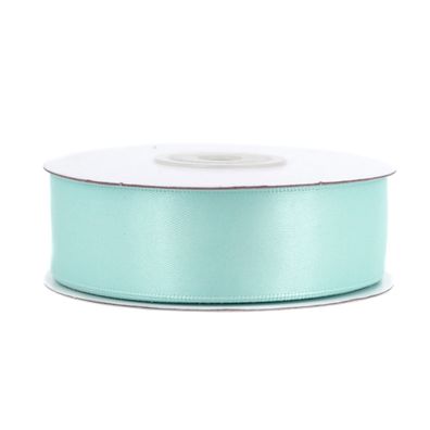 Doppelseitiges Satinband 25mm x 20m Rolle Hellblau