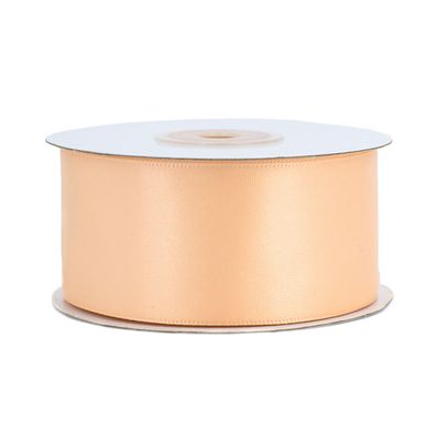 Doppelseitiges Satinband 38mm x 20m Rolle Apricot