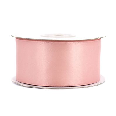 Doppelseitiges Satinband 38mm x 20m Rolle Altrosa