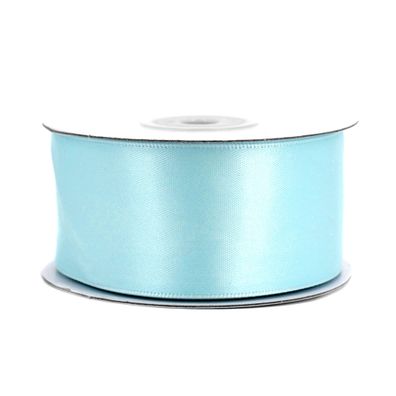 Doppelseitiges Satinband 38mm x 20m Rolle Hellblau