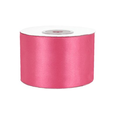 Satinband 50mm x 25m Rolle Kamelie Pink