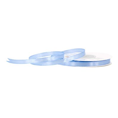 Satinband 6mm x 25m Rolle Eisblau