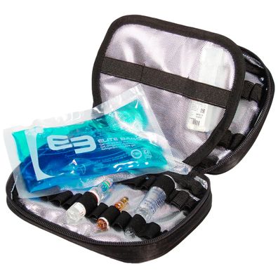 Elite Bags PHIAL Ampullarium für 50 Ampullen Schwarz 18 x 14 x 4 cm