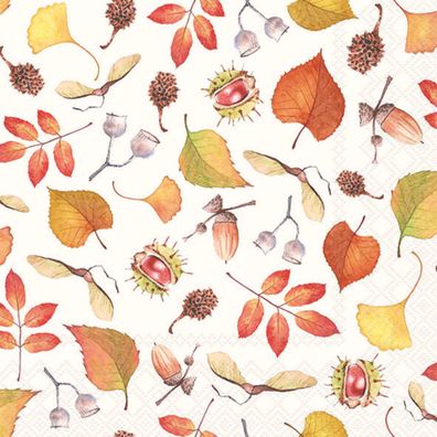 Servietten Papier 33x33cm 3-lagig mit Herbstzauber Motiv 20 Stück