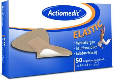 Actiomedic® Elastic Fingerkuppenverband Hautfarben 43 x 68 mm Fingerpflaster
